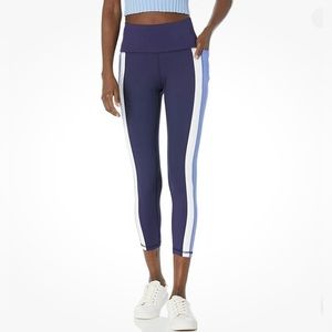 Juicy Couture Women's Panel Pocket Summer Navy Leggings Size Large